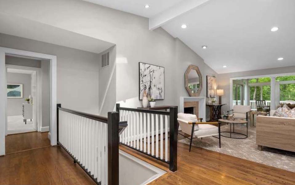 An image of a clean and modern design of a living rom